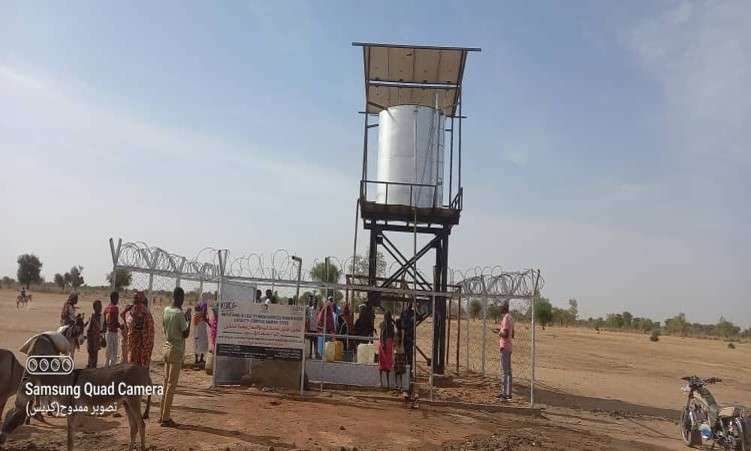 Latrine construction outside view
